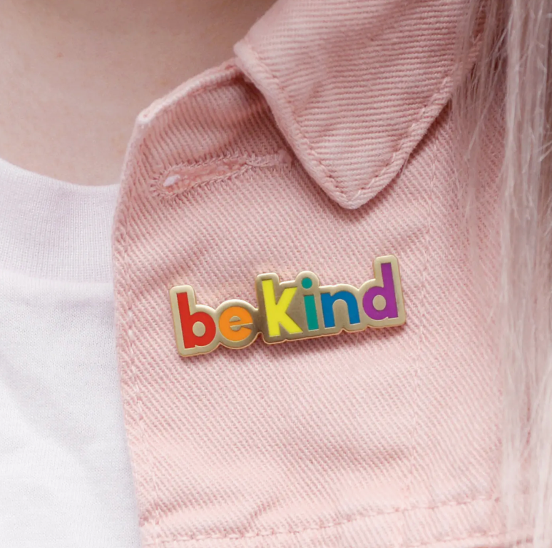 Alphabet Bags - Be Kind Enamel Pin