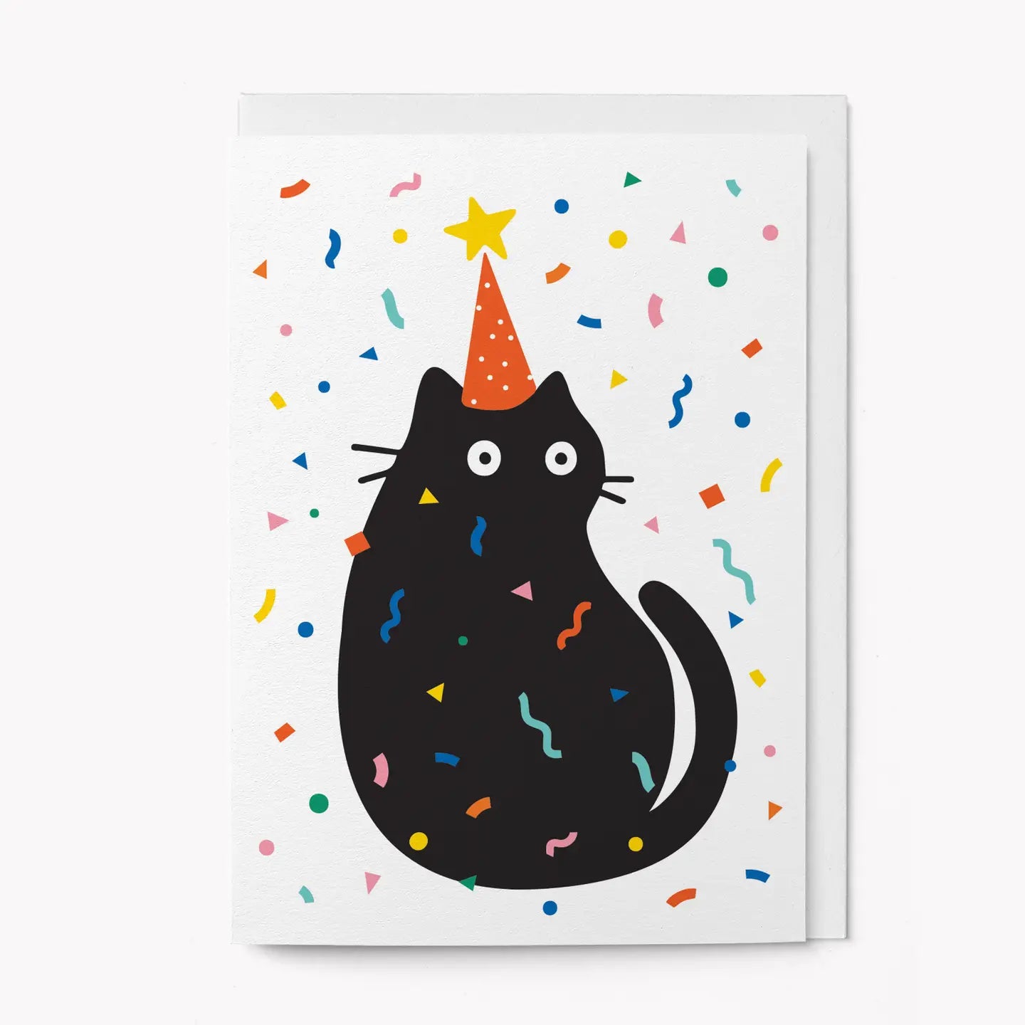 Party Cat Confetti Greeting Card